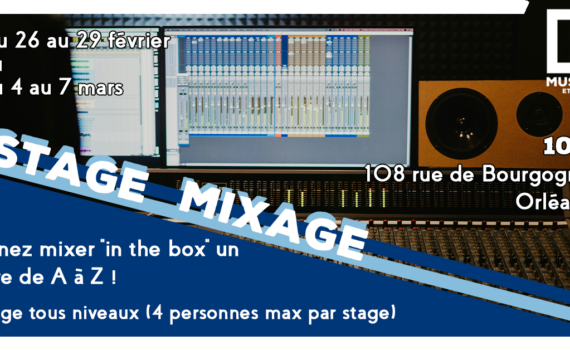 stage mixage romain clément 108 orléans loiret production maquette album in the box mixbus