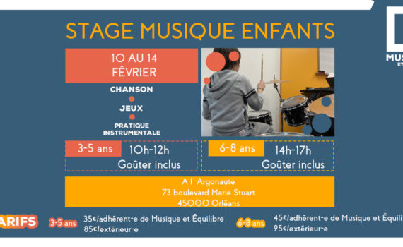 stage musique enfants février