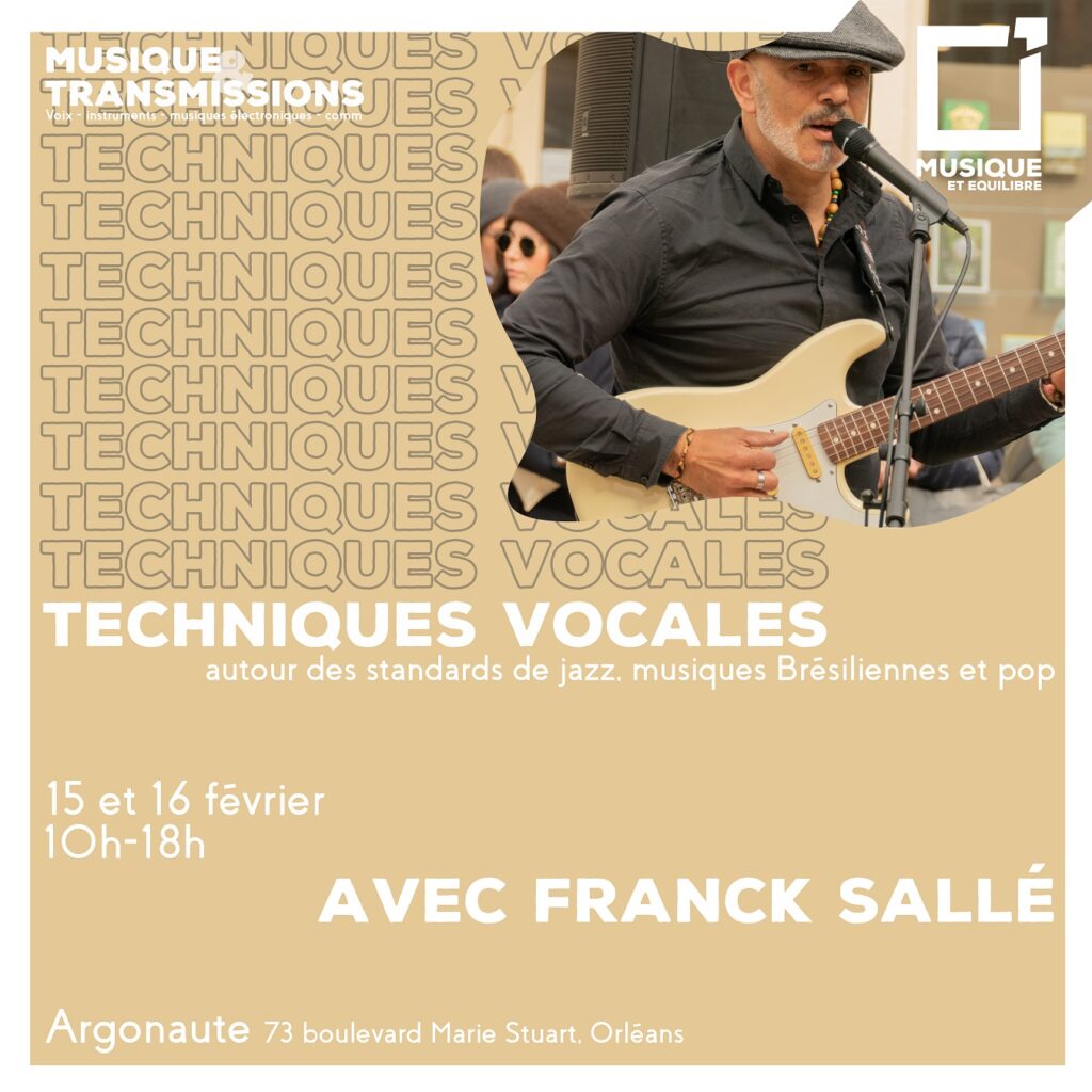 Techniques vocales Du 15 au 16 fév 2025