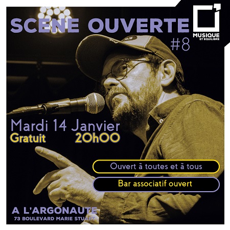 scène ouverte 8 jam argonaute musique orléans loiret musique et équilibre école de musique