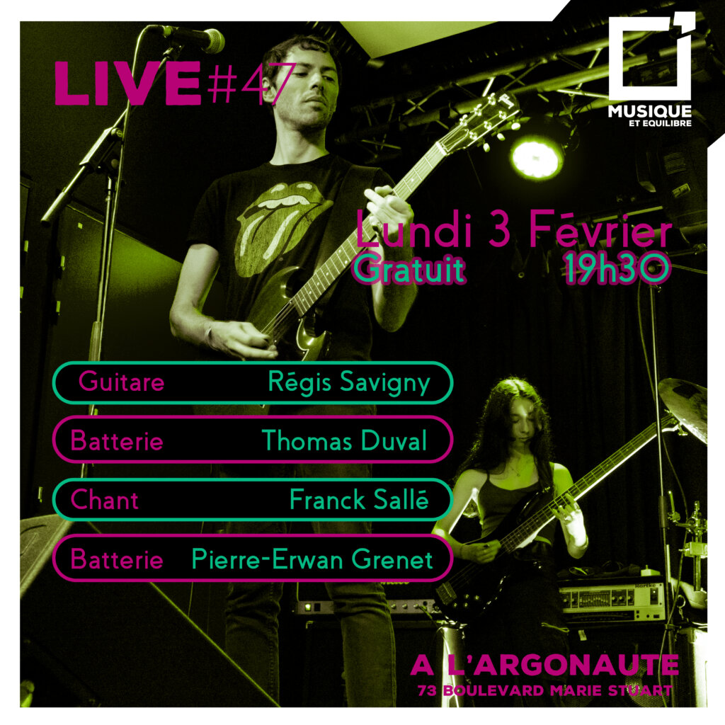 février argonaute live concert chant guitare batterie
