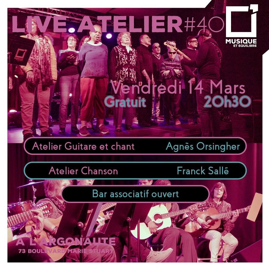 Live Atelier : Chanson et Guitare et chant