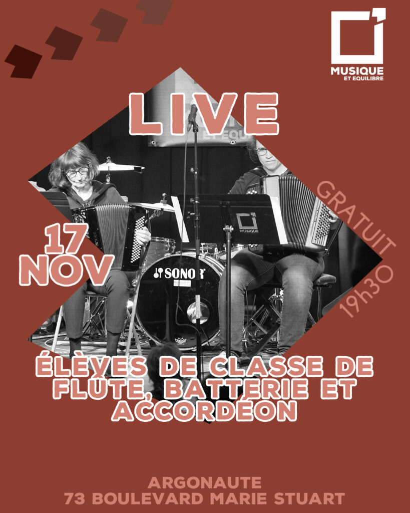 live concert argonaute orléans école de musique salle de concert musique et équilibre