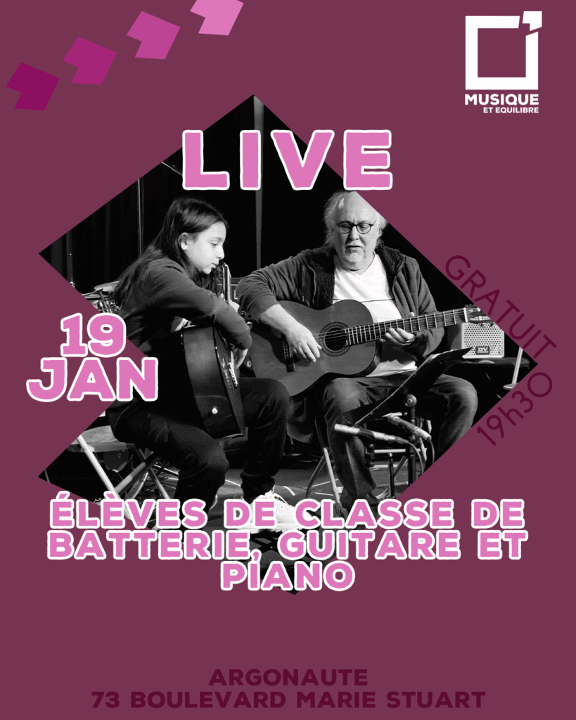 live orléans loiret argonaute école de musique concert musique et équilibre